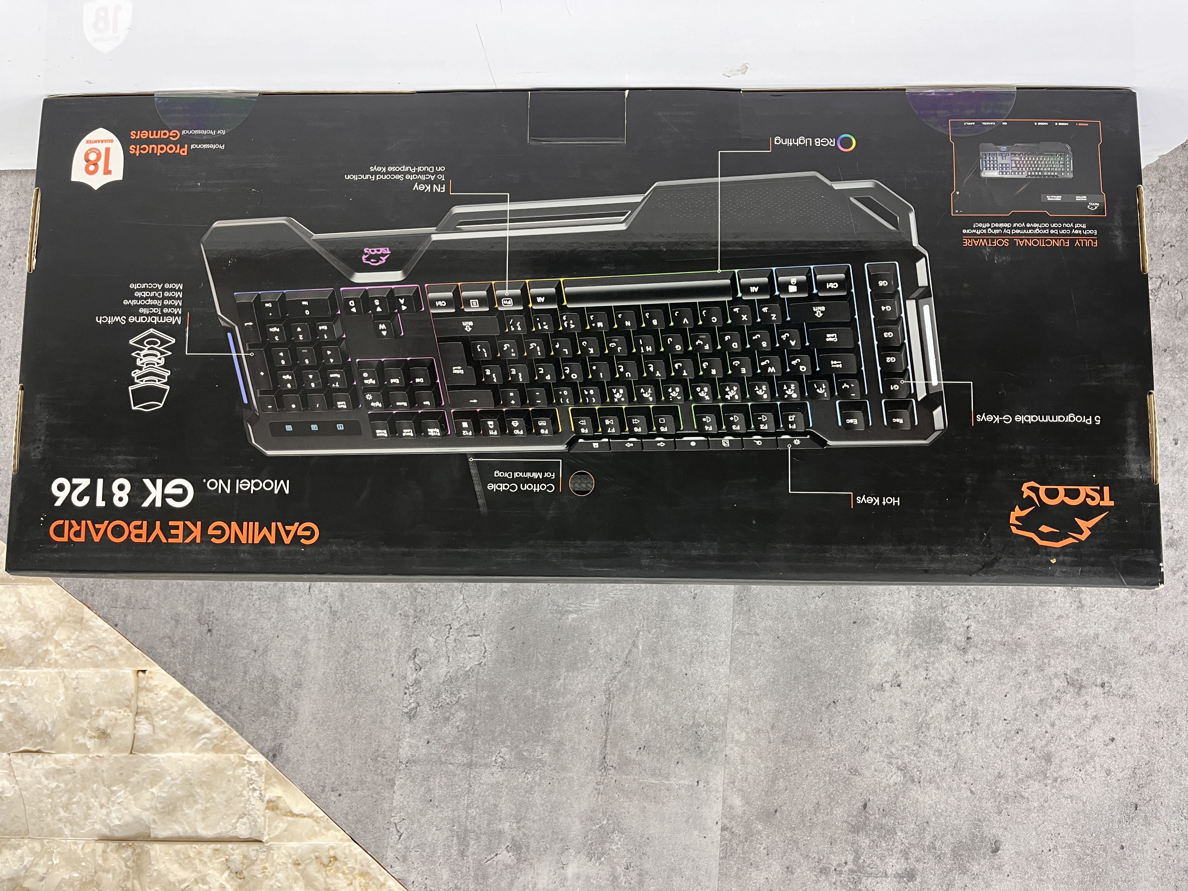کیبورد با سیم گیمینگ تسکو مدل TSCO GAMING KEYBOARD GK 8126