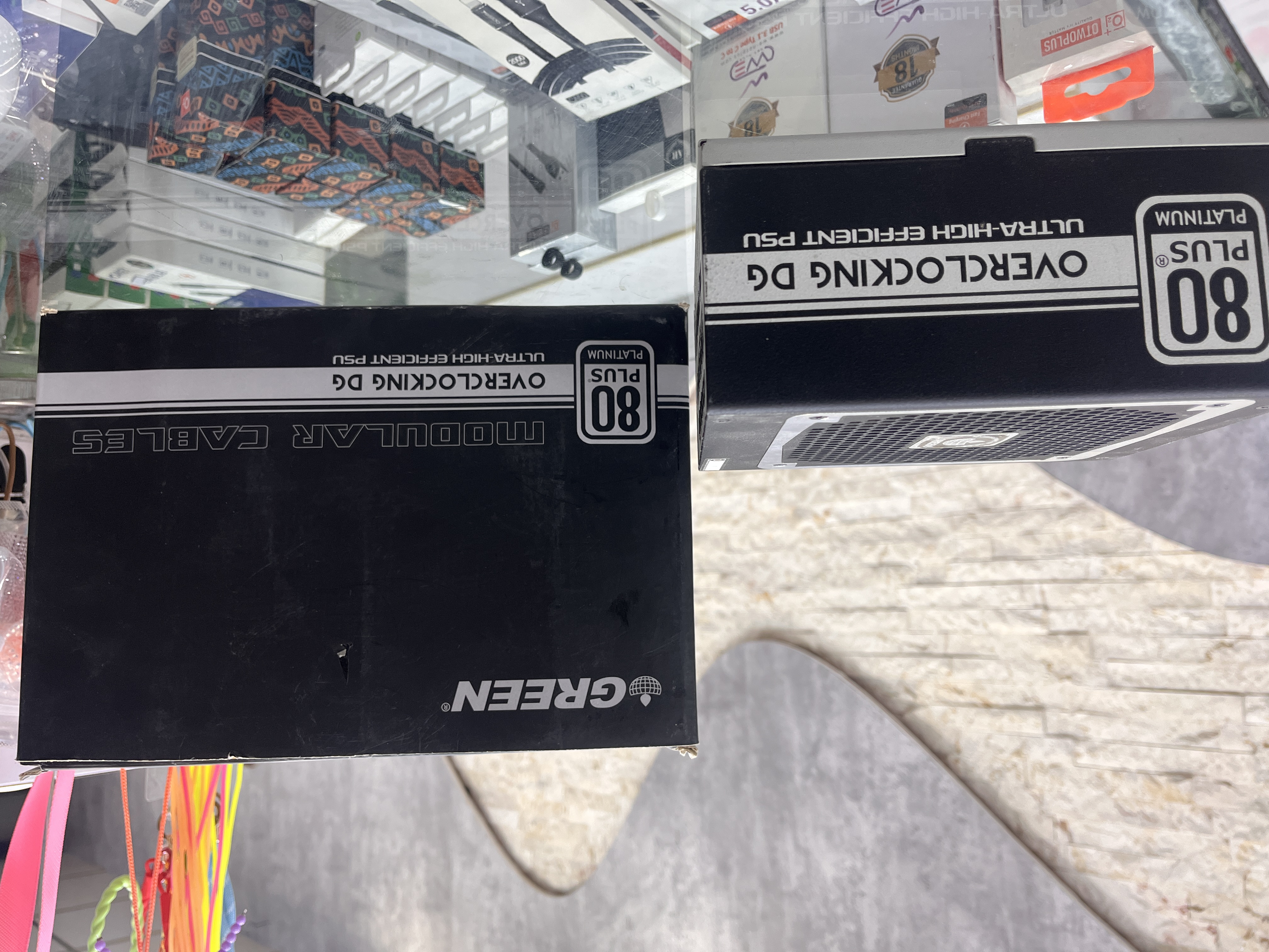 منبع تغذیه کامپیوتر گرین مدل GP1350B-OCDG 80 Plus