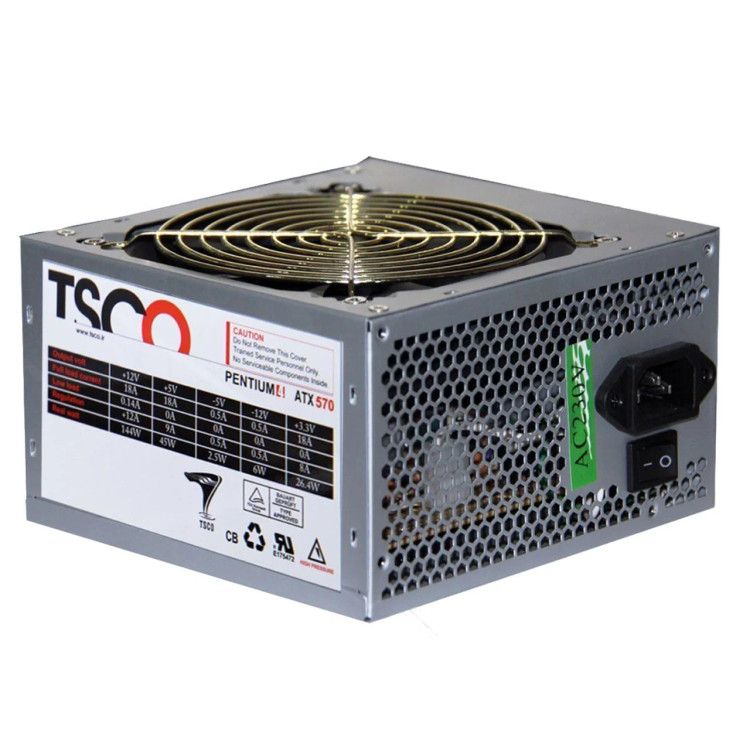 منبع تغذیه کامپیوتر 230 وات تسکو مدل TP 570N