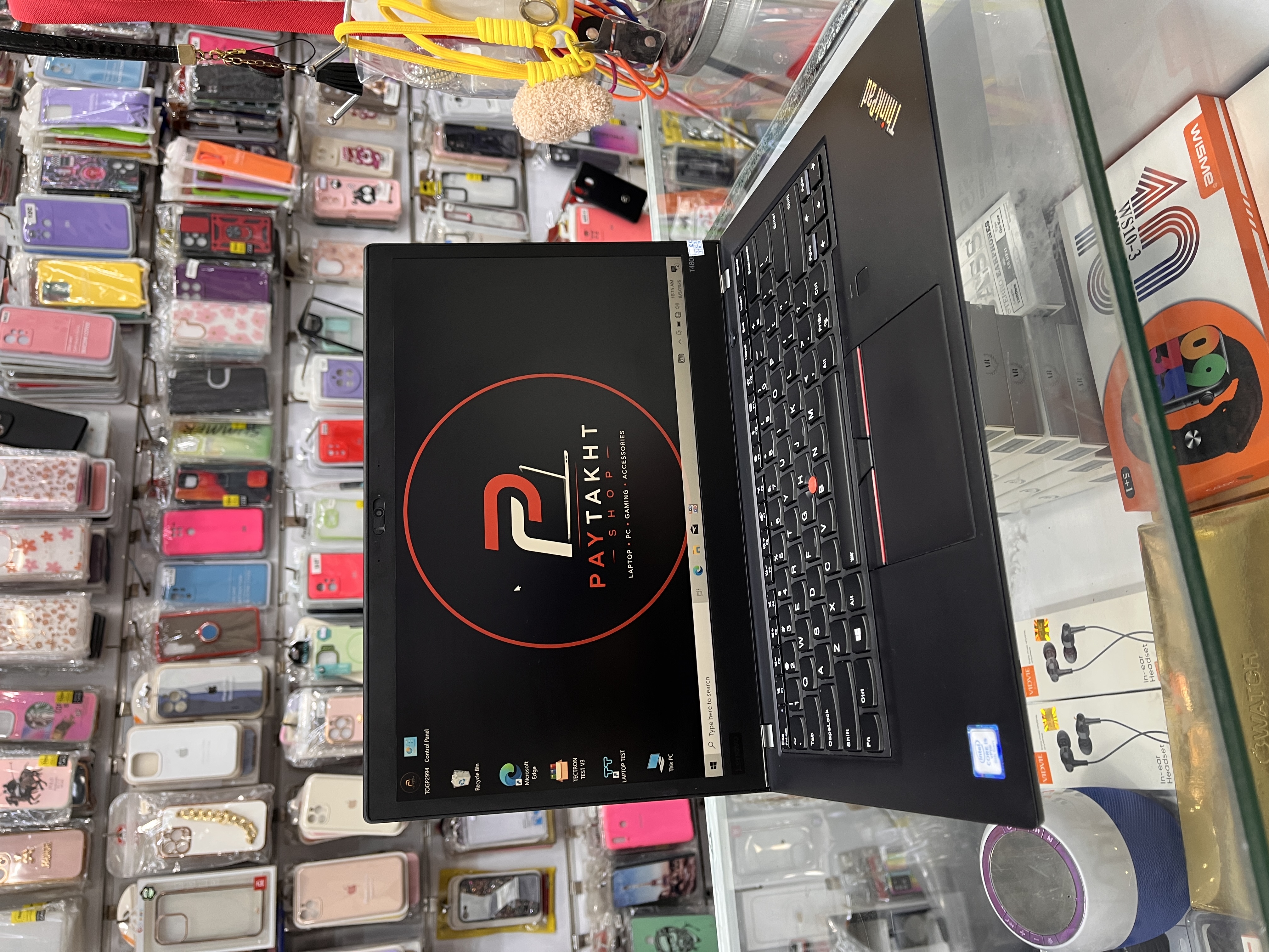 لپ تاپ لنوو ThinkPad T480s ظرفیت ۲۵۶ گیگابایت SSD با رم ۸ گیگابایت
